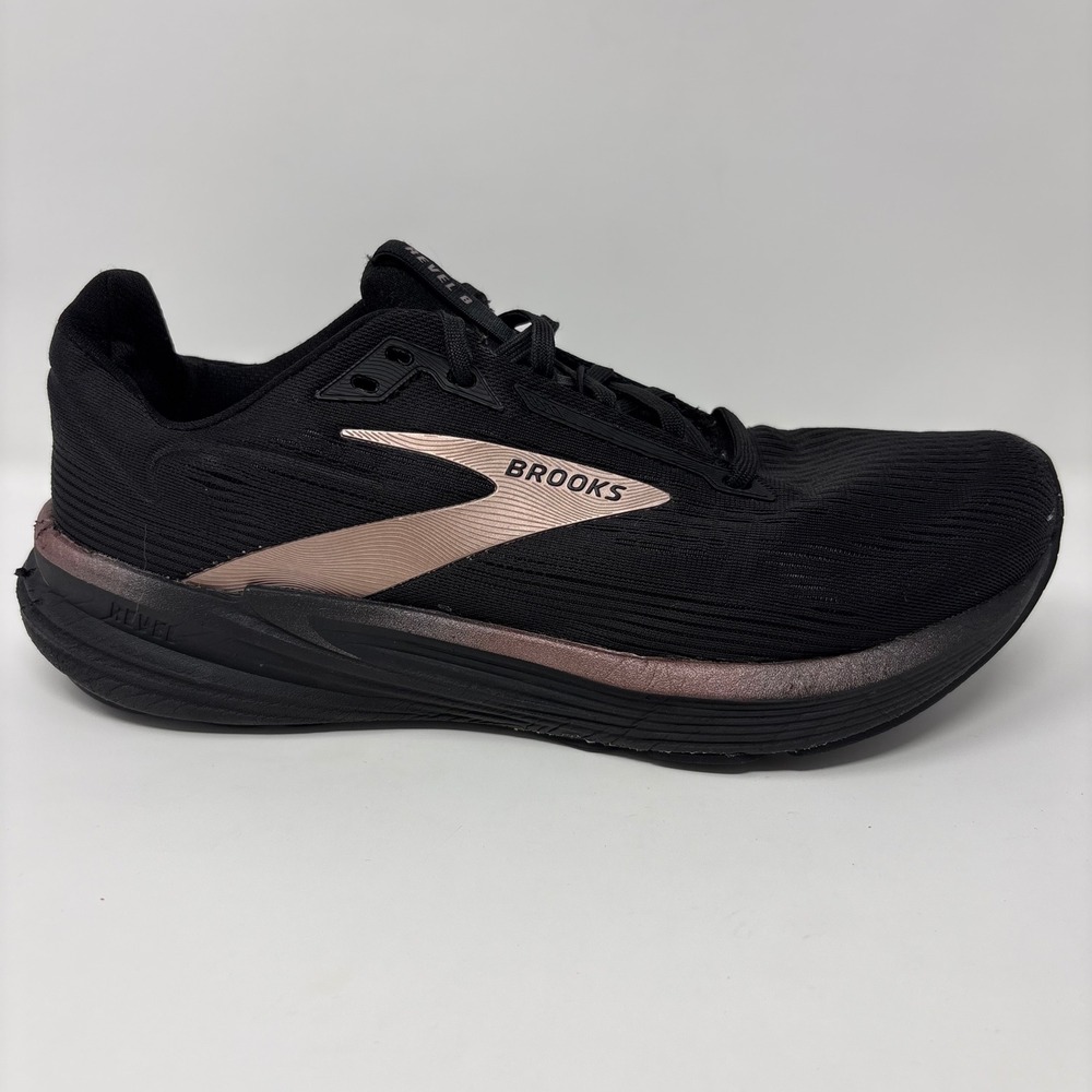 Brooks Revel 8 Women's Size 9 Black Rose Gold Athletic Running Shoes 1204561B043